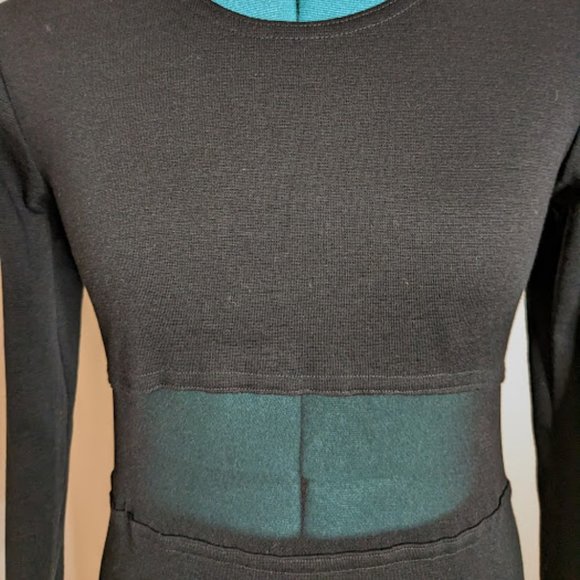 City Sites Mesh Panel Sheath Dress. Size M. - Picture 5 of 12